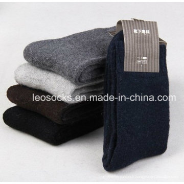 Chaussettes habillées de conception classique Chaussettes en laine mérinos et cachemire pour hommes